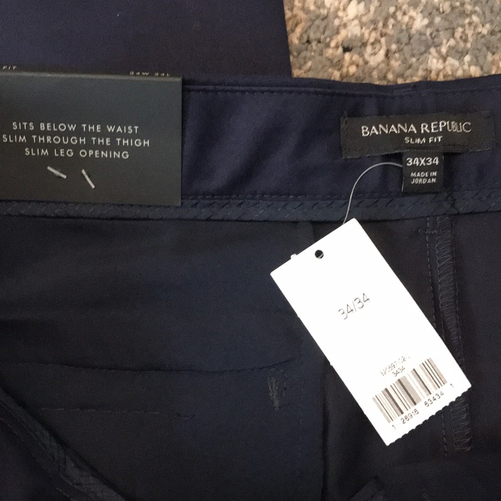 🐬Banana Republic Core Temp Men's Navy Pants - Picture 4 of 10